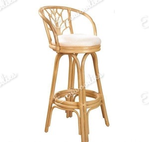 Handmade Natural Bamboo Bar Stool Bamboo Counter Outdoor Rattan Furniture Seat with Footrest for Kitchen Cafe and Home Decor - Product Image 4