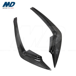 Canards de parachoques delantero de fibra de carbono estilo Modycar para 2017-2021 Nissan GTR R35 EBA - Product Image 2