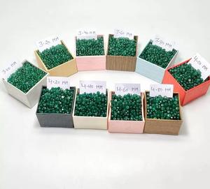 ลูกปัดมรกตทำด้วยมือคุณภาพสูงอัญมณีสีเขียวเจียระไนอัญมณีหลวมตรงจากแหล่งกำเนิดของแซมเบียน - Product Image 2