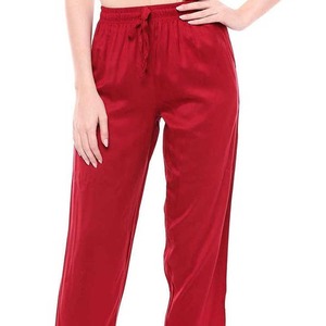 Pantalon pour femmes conçu sur mesure avec forme ajustée et ceinture haute de couleur unie Services OEM disponibles pour Streetwear - Product Image 6