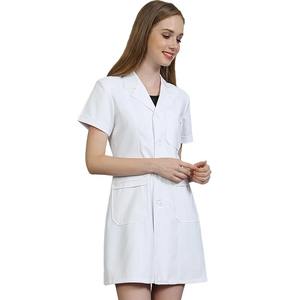 เสื้อคลุมสำหรับห้องแล็บที่นุ่มลื่นสำหรับผู้หญิงผู้ชายเสื้อโค้ทให้คำปรึกษาป้องกันไฟฟ้าสถิตย์สำหรับโรงพยาบาลฤดูร้อน - Product Image 5