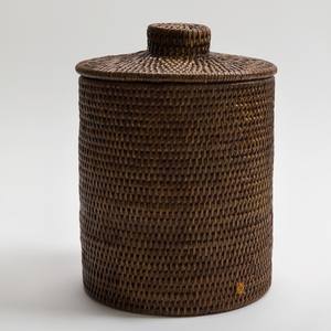 Top quality handmade rattan <b>bin</b> baskets low price <b>lid</b> basket container <b>bins</b> for decor & storage - Product Image 5