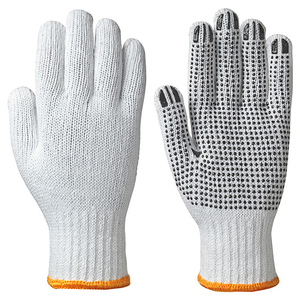 Guantes de Seguridad de Algodón con Puño Tejido, Antideslizantes con Puntos Azules, para Uso General - Product Image 4