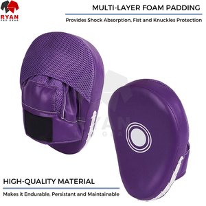 Almohadillas de enfoque de boxeo de cuero de Material duradero ajustable Peso ligero Nueva llegada Almohadillas de enfoque de boxeo personalizadas - Product Image 6