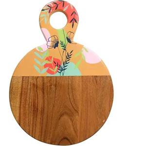 เขียงไม้อะคาเซียทำด้วยมือขนาดใหญ่ทำด้วยมือสำหรับใช้ในห้องครัวจากอินเดีย - Product Image 6