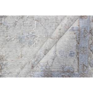 พรมตุรกีวินเทจขนาด 4.2x7.3 ฟุต พรมปูพื้น พรมลายตารางสีเทา - Product Image 5