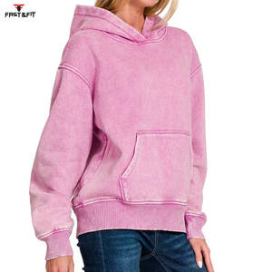 Logotipo personalizado de gran tamaño casual streetwear Drop Shoulder figuras transpirables Sudaderas con capucha ecológicas Sudaderas con capucha de punto - Product Image 3