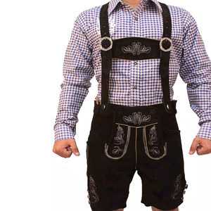 Pantalones cortos de hombre ecológicos bávaros clásicos, tirantes, estilo callejero, diseño bordado sólido, festivales - Product Image 6