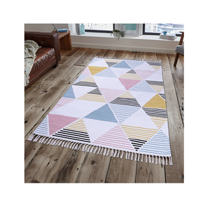 Ensemble de tapis en coton brodé à la mode doux et lisse pour chambre à coucher et salon utilisation de prière disponible au prix de gros - Product Image 2
