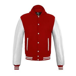 Chaquetas universitarias Letterman para hombre, cuerpo de lana, Mangas de cuero genuino, ropa de invierno, chaqueta elegante y elegante para hombre - Product Image 6