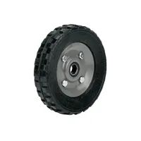 Roue en caoutchouc massif BOX 4 de 7' pour chariot à main, un roulement à billes, PRETUL RD-71-4BOX, moyeu noir de 25 mm