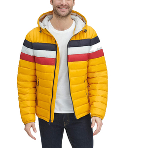 2025 Men's Puffer <b>Jackets</b> with <b>Hooded</b> Designer Puffer <b>Padded</b> Custom Logo Winter Waterproof Puffer <b>Jackets</b> - Product Image 3