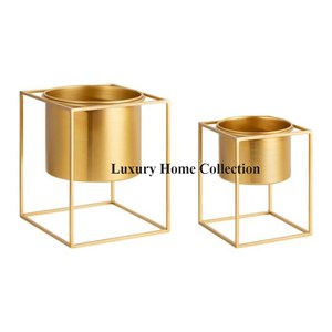Mesa de sombra antigua de latón y decoración de suelo, maceta y macetas de diseño de forma grande, aspecto elegante, suministro duradero y resistente - Product Image 3