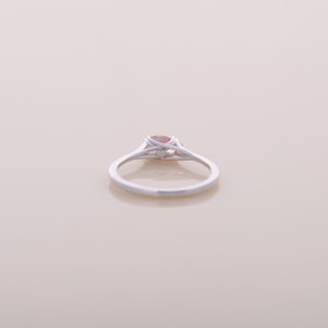 IGI Certified Pear Cut Pink Lab Grown Diamond Solitaire Engagement-Wedding <b>Ring</b> 9K White/Rose/Yellow Gold Rhodium Plated Prong - Product Image 4