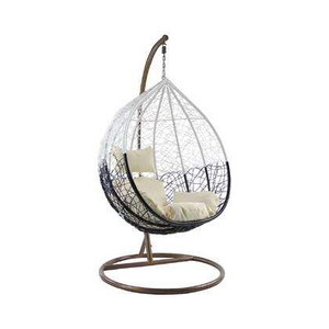 Balançoire d'intérieur chaise suspendue hamac simple balançoire en osier avec support à vendre pas cher prix luxe extérieur suspendu en gros - Product Image 4