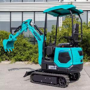Meilleure nouvelle mini-excavatrice sur chenilles Airman HT12, directement de l'usine, capacité de 1200 kg, petite machinerie de terrassement, godet de 0,025 m³, prix abordable - Product Image 1