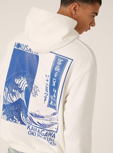 Boxy Hoodie Proveedores Trendy Drop Shoulder Sudadera con capucha unisex con estilo callejero moderno - Product Image 4