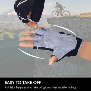 Équipement de cyclisme personnalisé haute performance avec protection antidérapante, tissu ventilé, paume absorbant les chocs et choix de marquage - Product Image 2