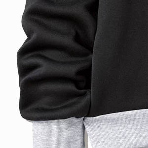 Sweat-shirt à capuche pour homme en deux pièces, taille plus, couleur contrastée, tendance décontractée, pour le printemps, l'automne et l'hiver, vêtements pour homme - Product Image 4