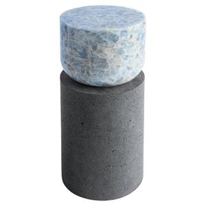 โต๊ะปลายหินอ่อนสีขาวทรงกลมสำหรับบ้านโรงแรมหรูหราโต๊ะข้างห้องนั่งเล่นใช้โต๊ะข้าง - Product Image 4