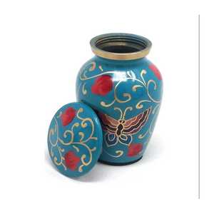 Venta caliente con diseño de precio razonable y urna funeraria hecha a mano Urna de metal Cremación Fabricación india con alta calidad - Product Image 3