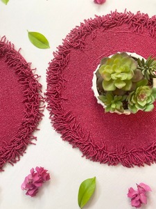 Décoration de table de cuisine, sets de table ronds à perles, sets de table en perles de rocaille, sets de table pour dîner, fête, mariage personnalisé en plein air - Product Image 4