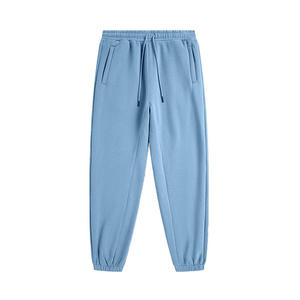 Joggers athlétiques classiques pour hommes 100% coton Pantalon de survêtement en polaire classique Taille élastique confortable Cordon de serrage Doux Poids lourd - Product Image 4