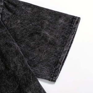 T-shirts boxy ajustés Premium 100% coton écologique à séchage rapide, lavés à l'acide, vintage, grammage lourd, pour hommes et femmes, non tissés, vente en gros - Product Image 6