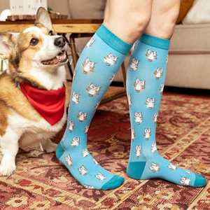 Chaussettes de sport en coton personnalisées avec logo, motif dessin animé, respirantes, légères, absorbant la transpiration, pour hommes - Product Image 6