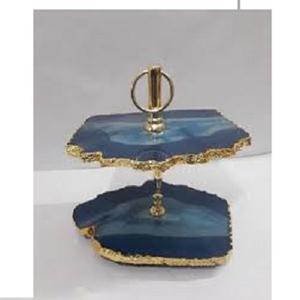 Soporte de exhibición de pastel de boda de resina rústica personalizable de Moon Rise Craft con logotipo multicolor y más de 20 piezas - Product Image 3