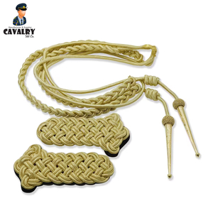 Nouvel arrivage de cavalerie SKT Company Cordon d'épaule uniforme personnalisé Métal de haute qualité avec finition tissée pour sacs - Product Image 5