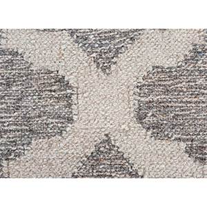 พรมลายเรขาคณิตอินดัสบาร์สีเทาและสีดำ ทอแบบแบน ทำจากขนสัตว์และวิสโคส สำหรับบ้าน รุ่น ADWV-13049 - Product Image 3