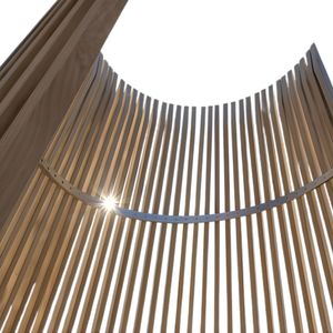 Lit de jour extérieur exquis et moderne en teck avec cadre en acier inoxydable, coussins résistants aux intempéries pour jardin, complexe hôtelier, villa - Product Image 4