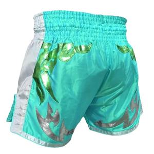 กางเกงมวยไทยสั่งทำพิเศษ คุณภาพสูง กางเกงคิกบ็อกซิ่ง MMA สำหรับการต่อสู้ ผลิตในปากีสถาน ขายส่งราคาถูก - Product Image 3