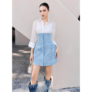 Enzo Leo OEM Vietnam Factory Mujeres Ice Shirt Estilo elegante Ropa de moda Tela de alta calidad Envío rápido - Product Image 5