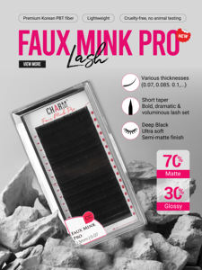 Charmlash Cils en faux vison dramatiques, plateaux d'extensions de cils en éventail, plateaux d'extensions de cils faciles à utiliser, faux vison - Product Image 5