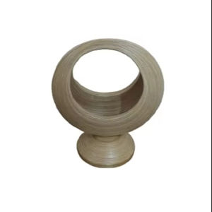 Decoración de Pared Circular Contemporánea de Bambú Tejido con Patrón Horizontal para Aniversarios, Temática Arquitectónica, Multipieza - Product Image 1