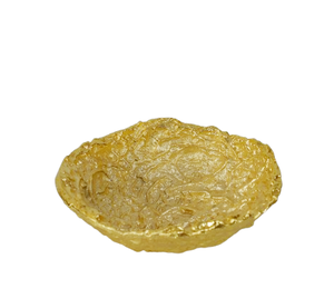 Coupe à fruits en aluminium plaqué or à surface brute Premium Modern Luxury High Quality Fancy Fruit Bowl Serving Nordic Style Fruit Bowl - Product Image 2