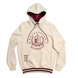 Sweat-shirts à capuche pour hommes en coton 100% imprimés sur mesure avec des lettres grecques de couleur crème pour les universités et les collèges, les sororités et les fraternités - Product Image 1