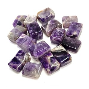 Vente en gros en vrac Agate Reiki Chakra Caillou Améthyste Naturelle Cristal Cube Coloré Gravé Pierre précieuse de Guérison Pierre dégringolée - Product Image 3