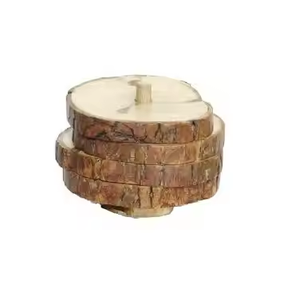 Posavasos de madera de acacia de fábrica personalizado posavasos de madera de nogal posavasos de haya para taza de té y café de artesanía creciente - Product Image 2