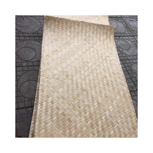 Material de caña de ratán tejido con correas de bambú sostenibles para proyectos de decoración del hogar - Product Image 1