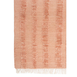 Alfombra de Lana Anudada a Mano Zuri, Rojo Naranja AKWL-1962, Estilo Kilim para el Hogar, Abstracta, para Entrada, Sala de Estar, Pasillo, Rectangular de 9x12 - Product Image 4