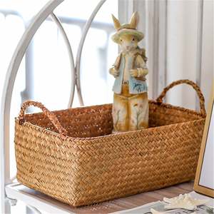 Eco-friendly Seagrass Storage <b>Basket</b> Wholesaler Cheap Price Woven Seaagrass <b>Basket</b> Made in Vietnam by KingCraftViet - Product Image 1