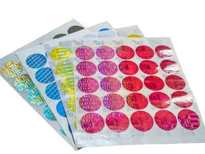 Etiqueta Holográfica Multicolor Transparente de Aluminio, Marca Digiteltech, Etiquetas de Embalaje Holográficas P20, Protección de Marca - Product Image 2