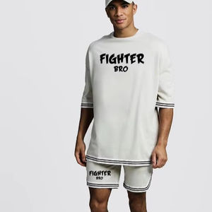 ชุดกางเกงขาสั้น5XL ผู้ชายไซส์พิเศษ, ชุดเสื้อยืดเสื้อแขนสั้นและกางเกงขาสั้นแห้งเร็วสำหรับฤดูร้อน - Product Image 1