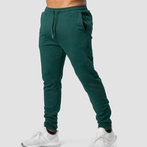 กางเกงวอร์มลำลองของผู้ชายผ้าคอตตอน100% ทรงตรงปรับแต่งได้พร้อมโลโก้ตามสั่ง - Product Image 1