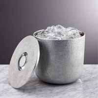 Seau à glace moderne en cuivre et accessoires élégants pour glaçons – Idéal pour la maison, la chambre, le salon, la salle à manger, le restaurant et le bar