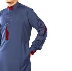 Vêtements islamiques à manches longues pour hommes, thobe jubba, nouvelle arrivée, confortable, jubba pour hommes, couleur brillante avec poche avant, vente chaude - Product Image 4