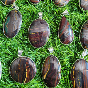 ที่ดีที่สุดเกรดเหล็กเสือ Cabochon เหล็กคุณภาพสูงเสืออัญมณี Cabochon หลวมจี้โลหะสําหรับเครื่องประดับ - Product Image 2